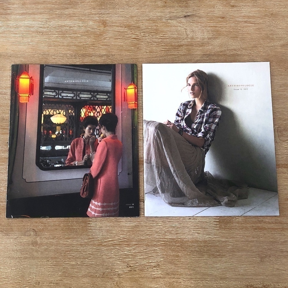 VINTAGE Anthropologie Lot of 2 Rare Catalogues, 2011